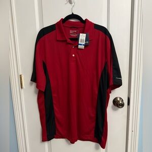 Chaps Golf Men's Red and Black Polo Shirt Size XL NWT
